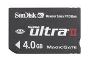 SanDisk анонсирует 4-гигабайтную карту Memory Stick PRO Duo