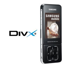 Samsung SGH-F500 - первый телефон с сертификатом DivX