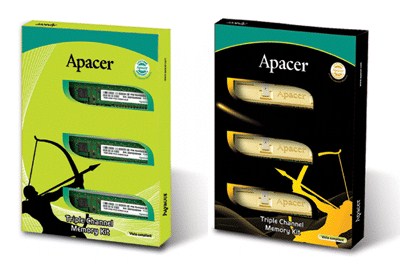 Apacer представляет трехканальные наборы памяти для Core i7