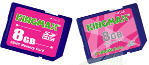 Kingmax представила SDHC-карты объёмом 8Гб