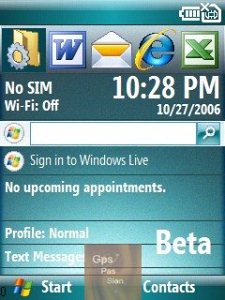 Скриншоты Windows Mobile Crossbow Smartphone